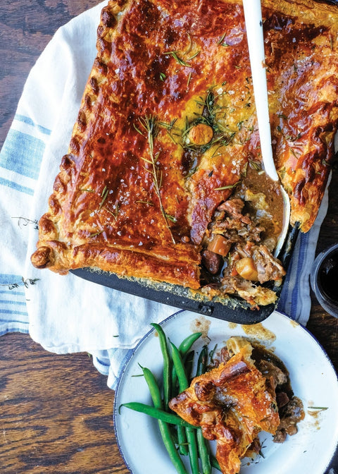 Slow Cooker Beef Pie with Bacon and Winter Veg