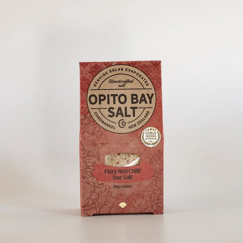 Opito Bay Fiery Red Chilli Sea Salt 50g pack