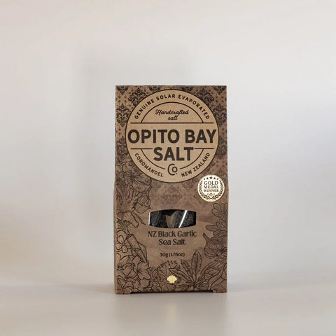Opito Bay Black Garlic Sea Salt 50g pack