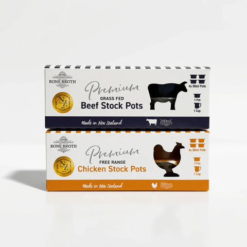 Bone Broth Stock Pots 200ml (4x50ml) pack