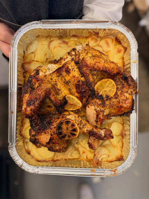 Ready to eat meal hot butterflied chicken Peter Timbs_The Butchers Kitchen deli