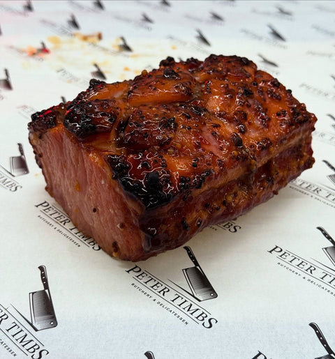 Piccadilly Ham glazed on Peter Timbs Butchery paper
