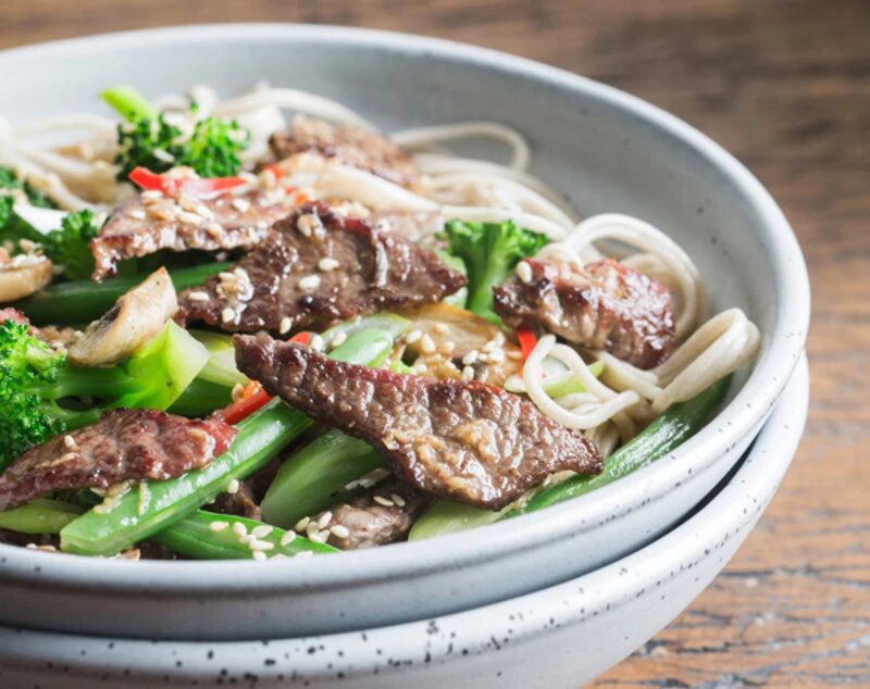 Asian Beef and Noodles